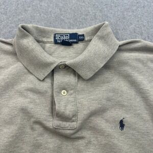 Polo Ralph Lauren Polo Shirt Classic Fit Casual Gray XXL Vintage‎ Pony Rugby